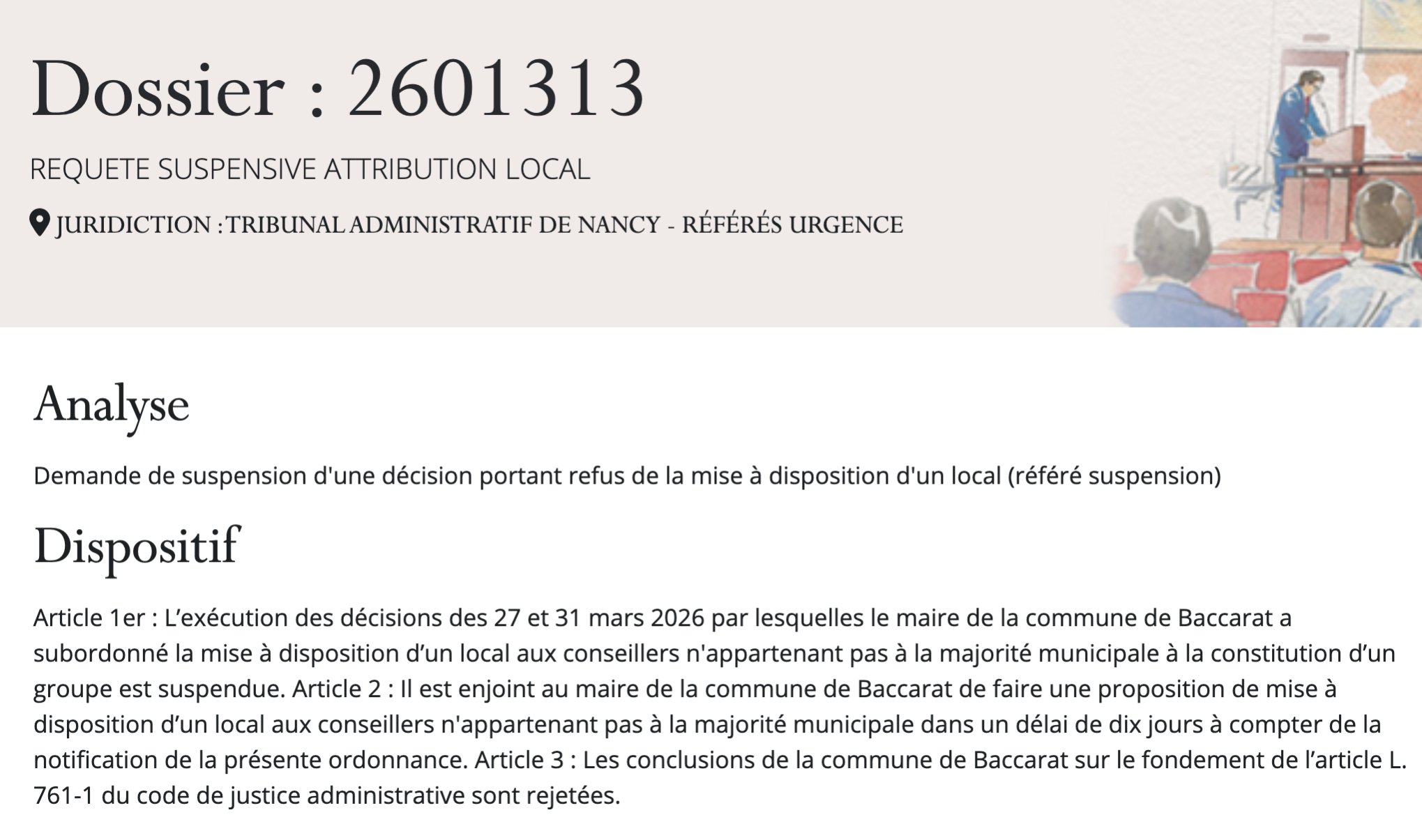 L'opposition au tribunal 2 tribunal